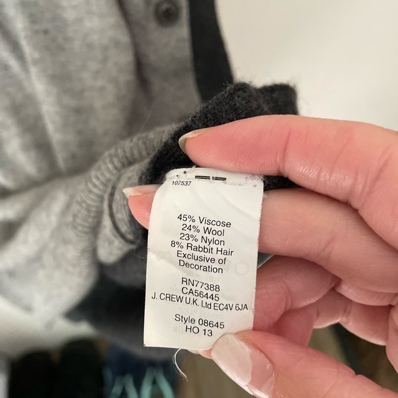 J. Crew Wool Blend Colorblock Sweater Size Medium - Picture 9 of 9